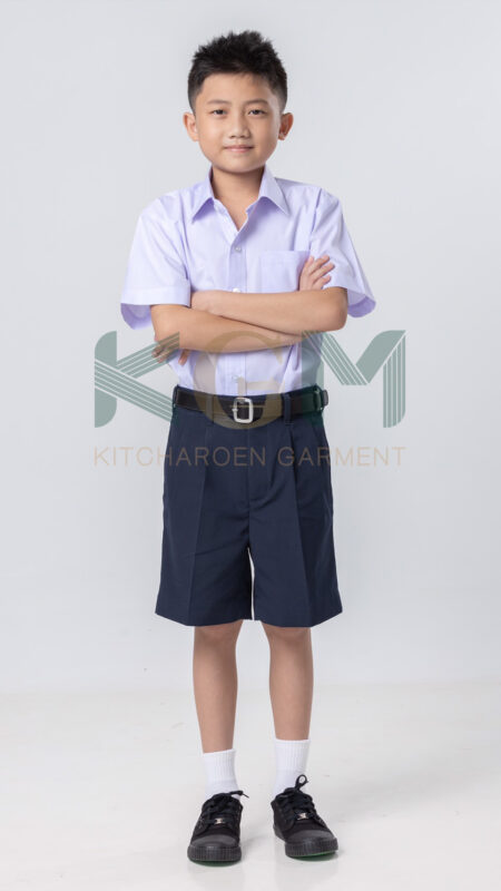 เสื้อเชิ้ตนักเรียนชาย+กางเกงกรมท่า